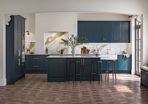 Blue painted solid wood - solid,